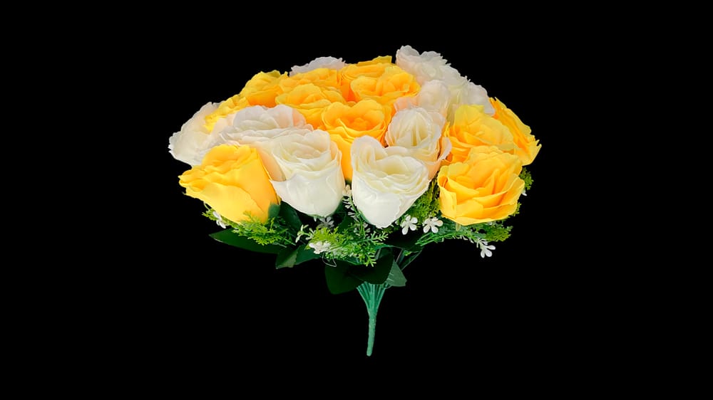 Bouquet de botón de rosa *24 Mide 37 cm