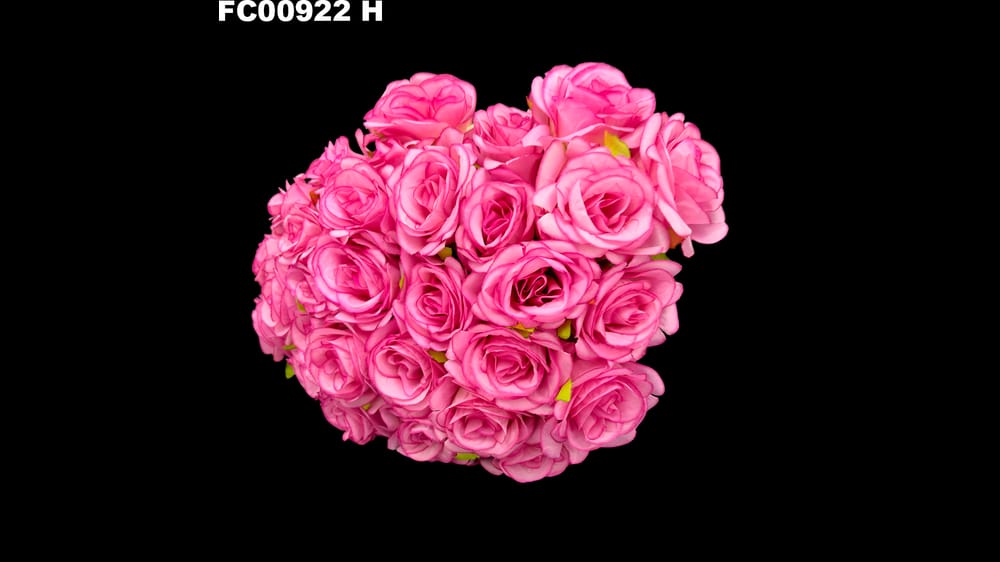 Ramo de Botón de Rosa *30 Tipo Bouquet - LasFloresArtificiales.com