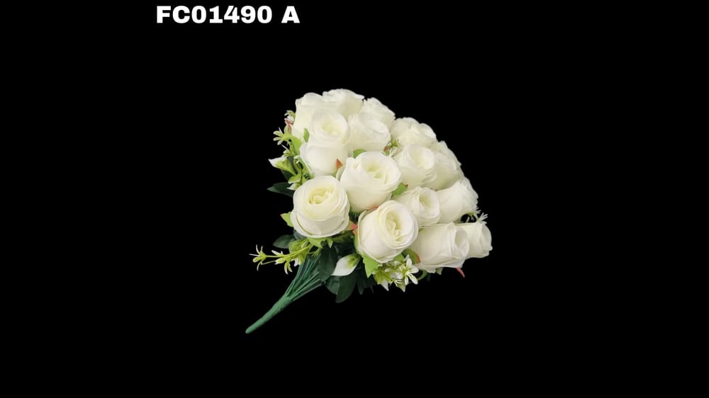 Ramo botón con florecitas. Flor de 7 cm