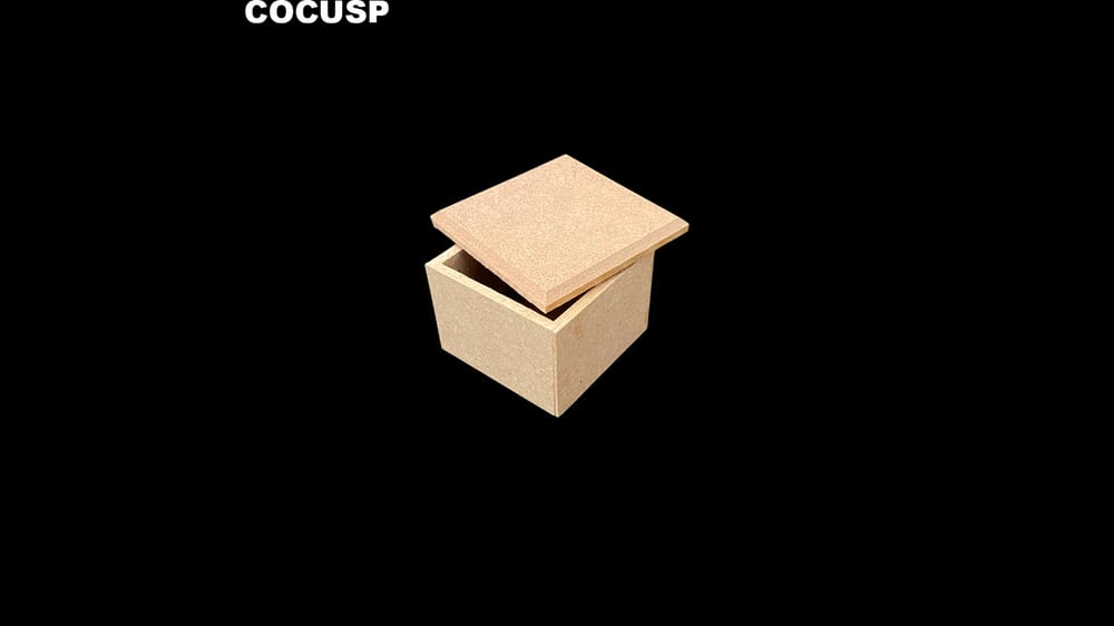 COFRE CUADRO 7*7 MDF