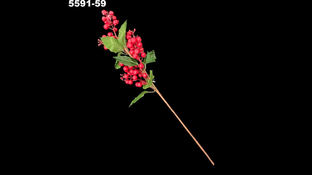 Vara de cerezas cristalizadas. Mide 50 cm