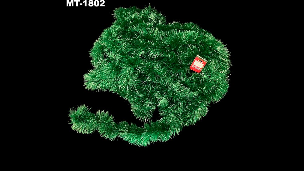 Escarcha boa/Festón verde no.11 con 20 m y 10 cm ancho