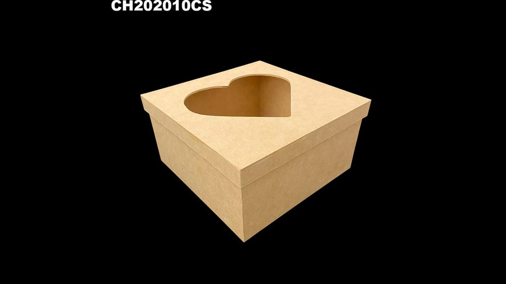 chocolatera 20*20+10 con corazón sin pintar