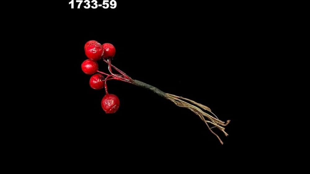 Ramito de 6 berries mini. Mide 1 cm cada berrie