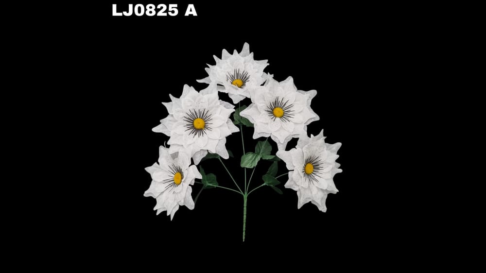 Ramo de dhalia *5 picuda con pecas Flor de 7 cm