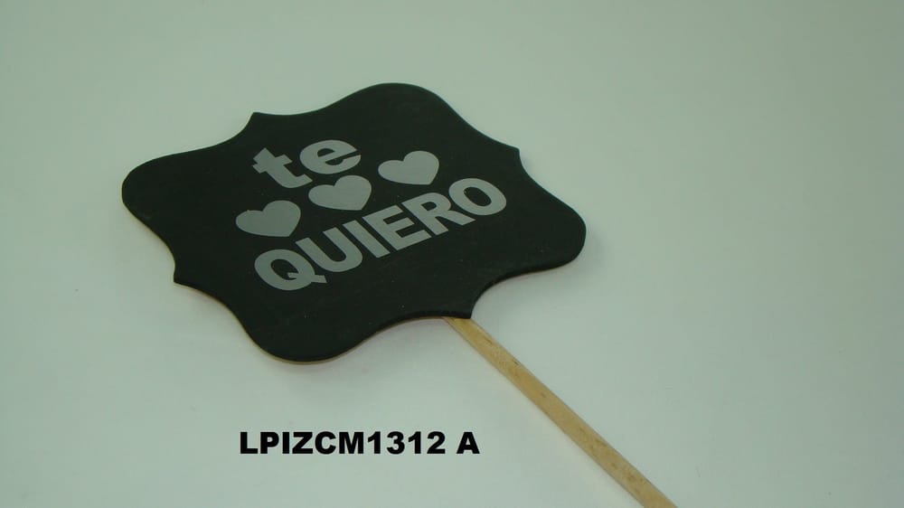 letrero pizarrón 13*12 con mensaje