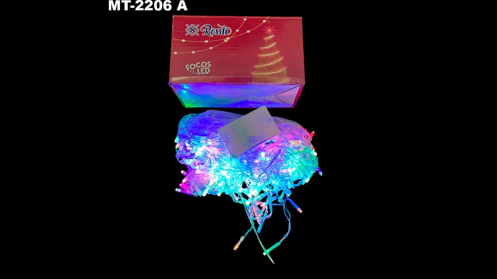 300 LUCES LED CON CABLE TRANSPARENTE 16 metros