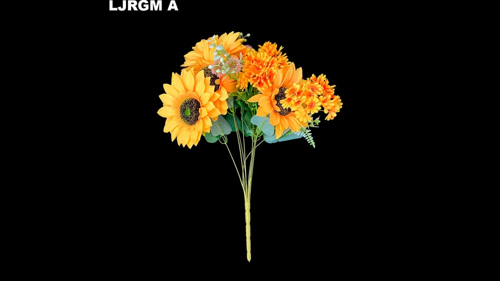 Ramo vintage otoñal girasoles y margaritas. Mide 50 cm