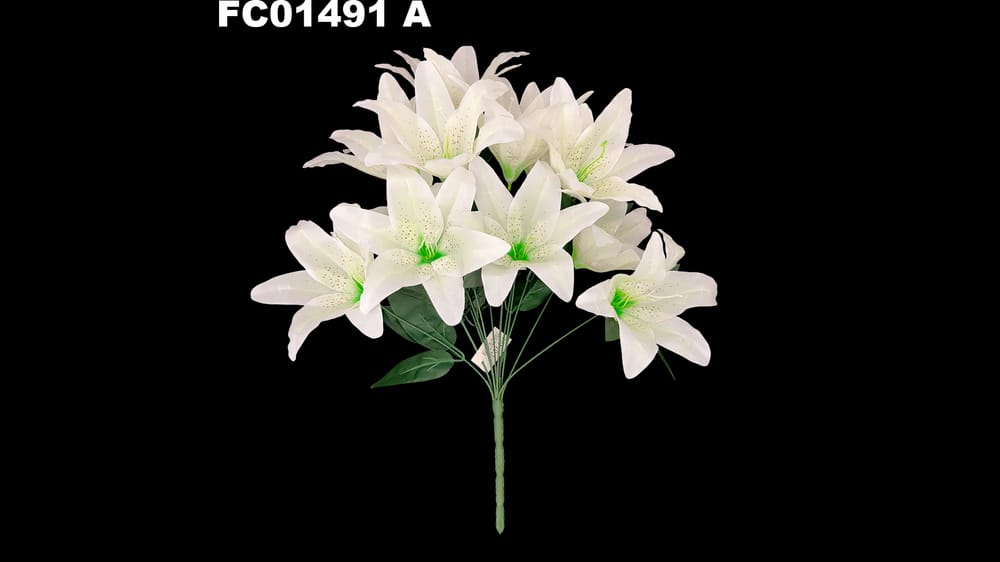 ramo grande lily satinada *12. Mide 50 cm