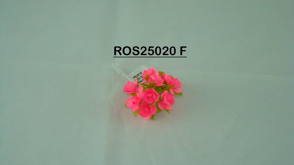 Rosa de papel con 10 flores bolsa con 12 ramitos (120 flores) cada flor mide 2 cm