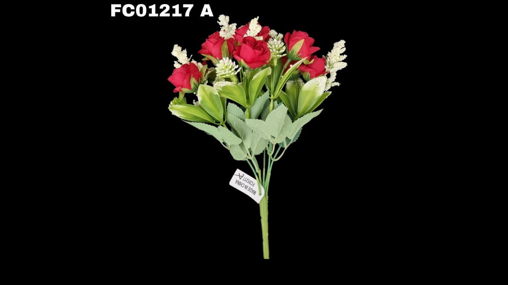 Ramito boton vintage *5 con 10 flores 