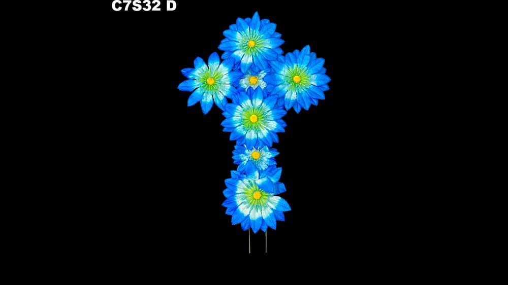 Cruz de flores con ó sin/imágen