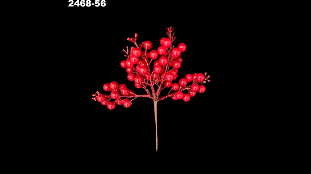 Vara de racimos de berries. Mide 20 cm