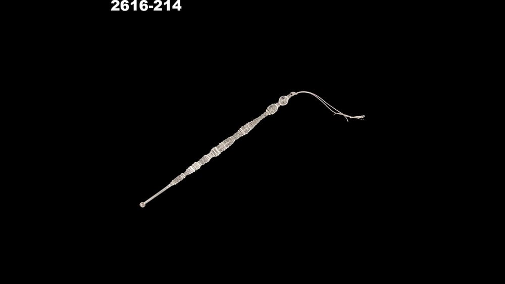 Estalactita acrílico anillada mediana Mide 23 cm