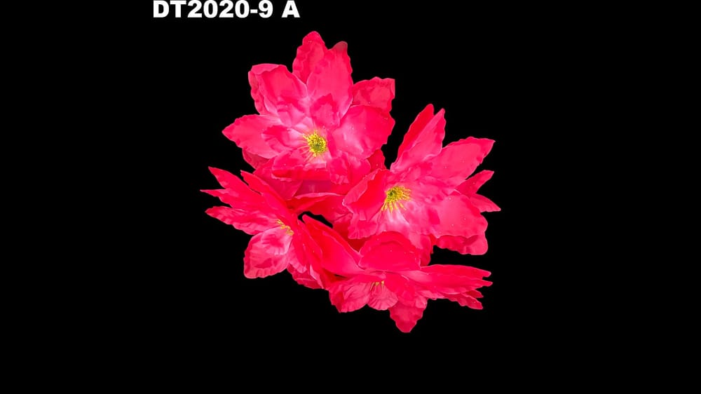 Ramito de Dhalia Satinada *5. flor de 19 cm