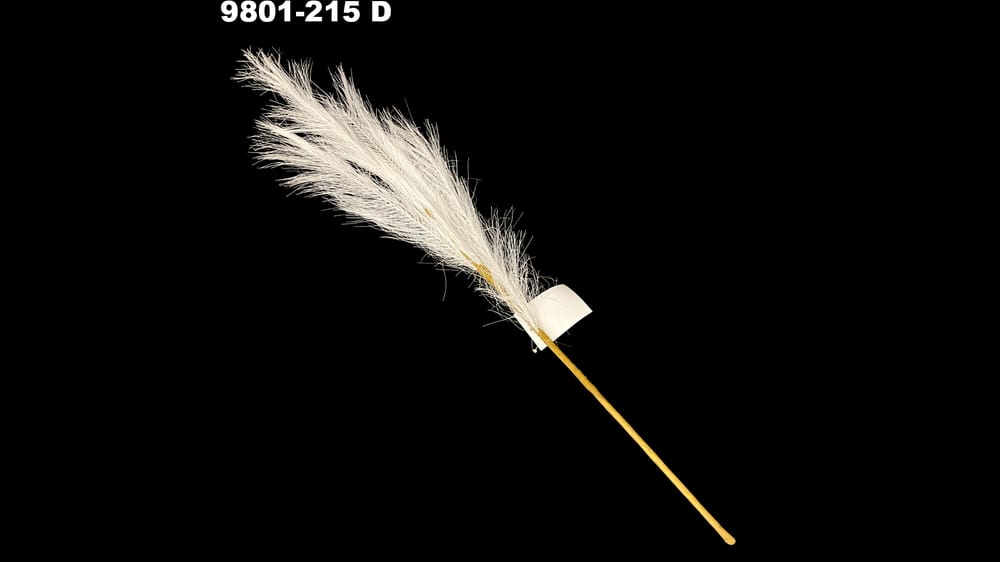 Vara plumilla artirficial. Mide 65 cm