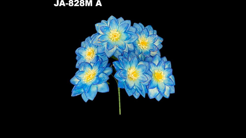 Ramo dhalia *6 diamantada con polen Flor mide 16 cm