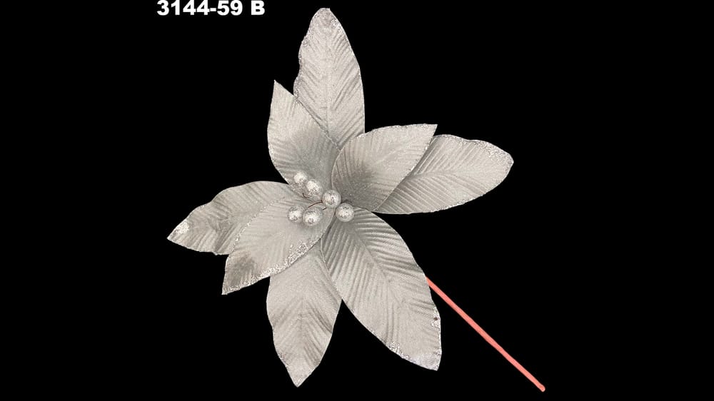 Nochebuena grande con brllos. Abre 30 cm