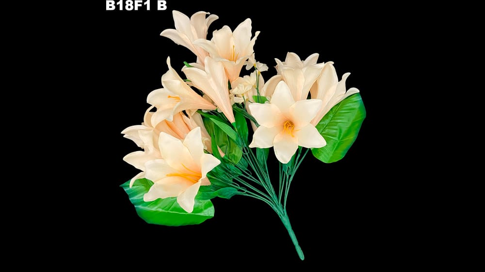 ramo azucena *18 y hojas grandes