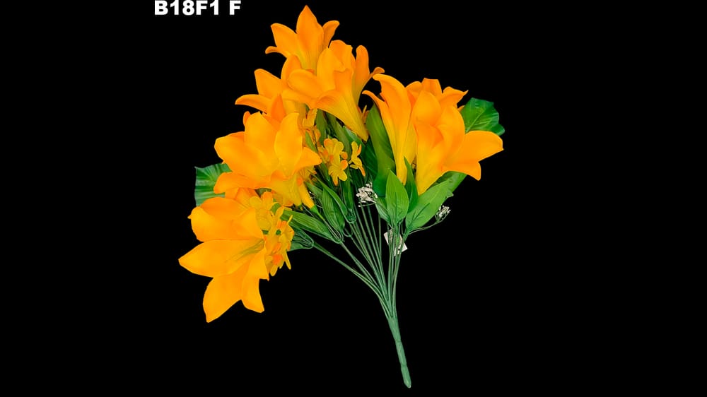 ramo azucena *18 y hojas grandes