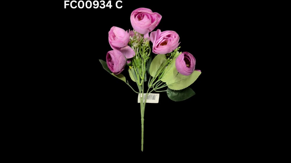 Ramito ranunculus y lily vintage