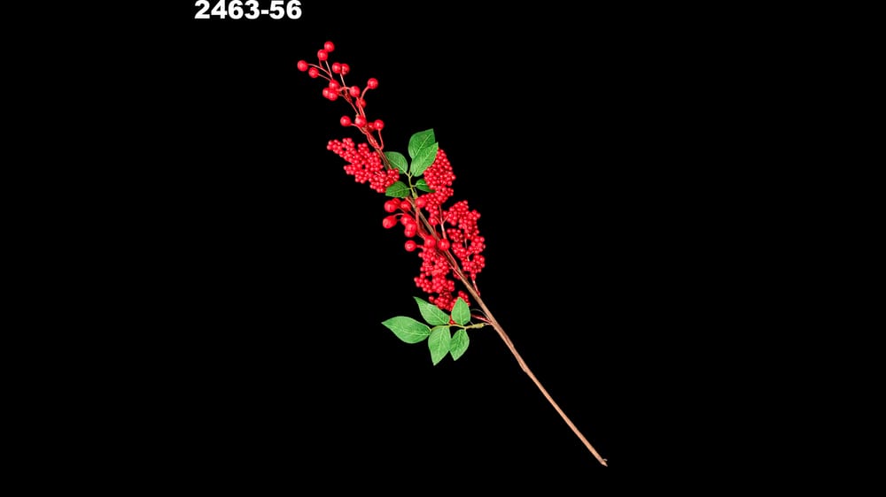 Vara combinada cerezas y mini berries. Mide 60 cm